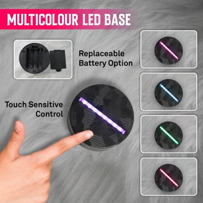 3D Illusion Guitar Night Lamp with Automatic Color Changing Light   Birthday Gift for Music Lover  Gift for Guitar Lovers